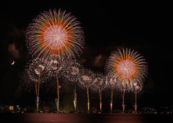 Greeting Card - Biwako Fireworks (landscape format)