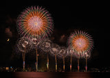 Greeting Card - Biwako Fireworks (landscape format)