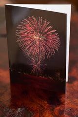 Greeting Card - Biwako Fireworks