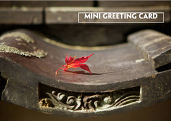 Mini Greeting Card - Red Maple Leaf